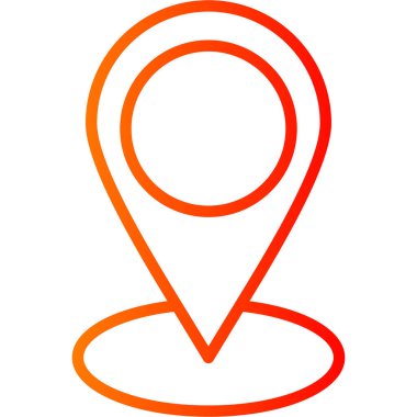 konum. Web simgesi basit illüstrasyon