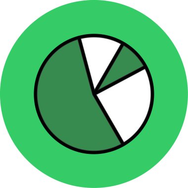 grafik pasta grafiği simgesi