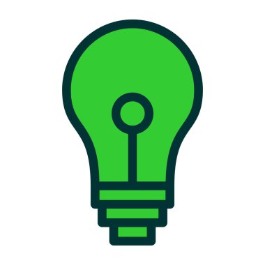 ampul simgesi vektör illüstrasyonu