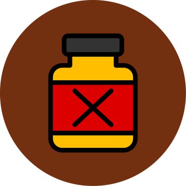 Alkol simgesi yok, vektör illüstrasyonu