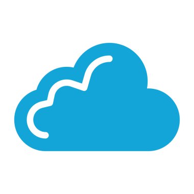 bulut vektörü renk simgesi