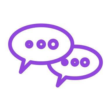 Sohbet kabarcığı vektör illüstrasyonu