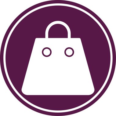 Alışveriş çantası. Basit resimleme