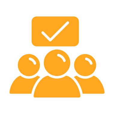 Bir grup insanın vektör çizimi