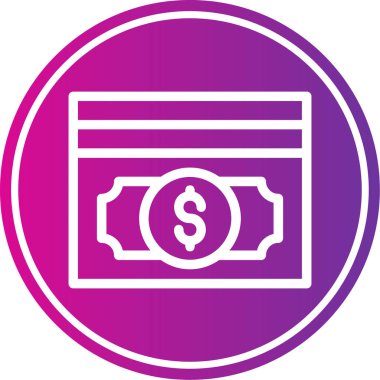 Kolayca düzenleyebilen ve düzenleyebilen Dolar Vektörü simgesi