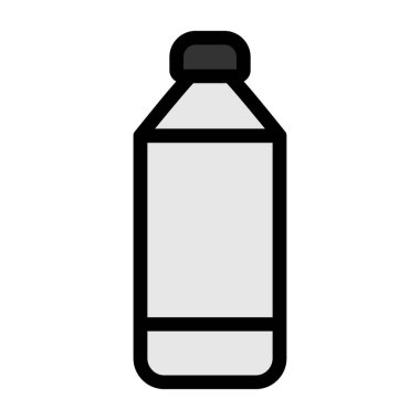 Su şişesi ikonu. Web için vektör vektör simgelerinin özet çizimi