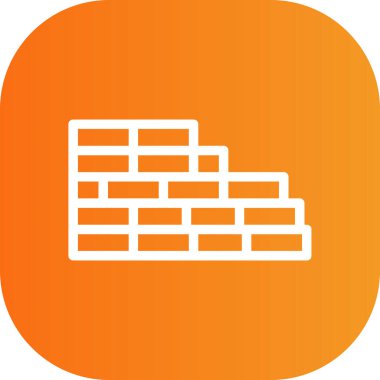 tuğla ikonu vektör illüstrasyonu