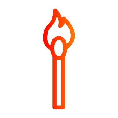 yanan alev simgesi, özet biçimi