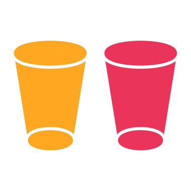 Bir içecek simgesinin vektör illüstrasyonu