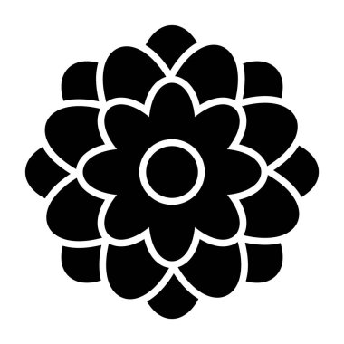 çiçek simgesi vektör illüstrasyonu
