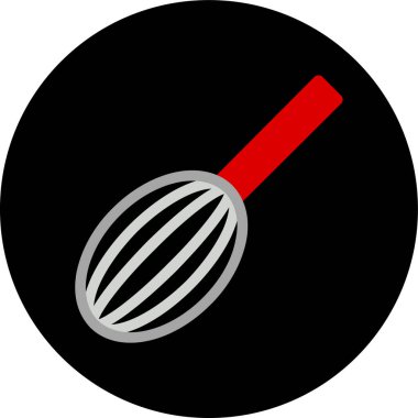 Çember arkaplanındaki yiyecek simgesinin vektör illüstrasyonu