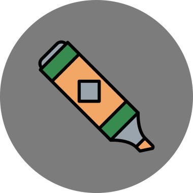 Kalem. Web simgesi basit illüstrasyon