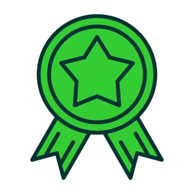 ödül rozeti vektör renk simgesi