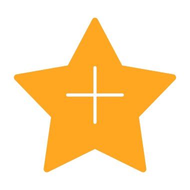 Moda düz stili izole edilmiş favori yıldız simgesi.