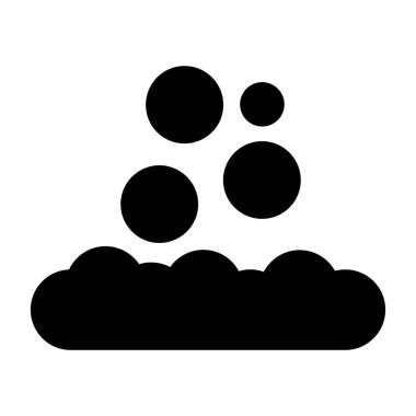 yiyecek vektörü kabartması düz simge