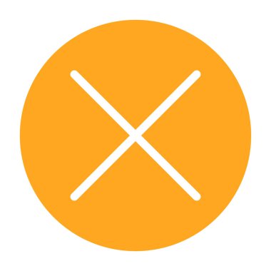 Çapraz simge vektör illüstrasyonu