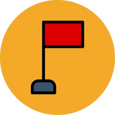 bayrak simgesi, vektör illüstrasyonu