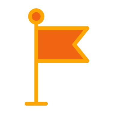 bayrak işaretleyici simgesi düz biçimli