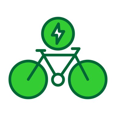 Web ve mobil uygulaması tasarımı, Bisiklet logo kavramı için beyaz arka plan üzerinde izole Bisiklet simge vektör