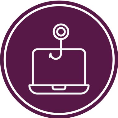 Dizüstü bilgisayar simgesinin vektör çizimi