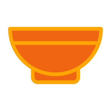 Kase yiyecek ikonu vektör çizimi tasarımı