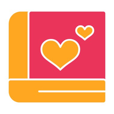 Dizüstü bilgisayar vektör illüstrasyon dizaynlı aşk kalbi