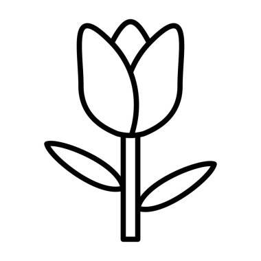 çiçek simgesi vektör illüstrasyonu