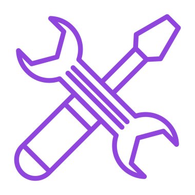 İngiliz anahtarı. Web simgesi basit illüstrasyon