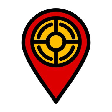 konumu PIN vektör çizim