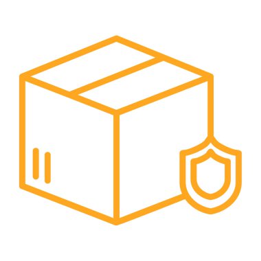 Paket ince çizgi simgesi olan kutu