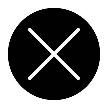 Soyut arkaplanda izole edilmiş simgeyi iptal et