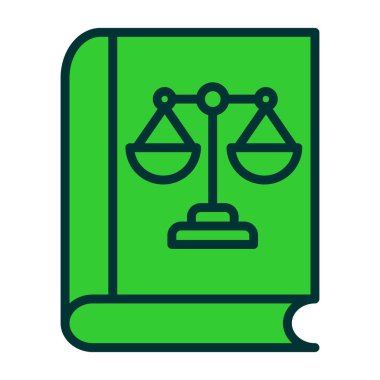 kanun simgesi vektör illüstrasyonu