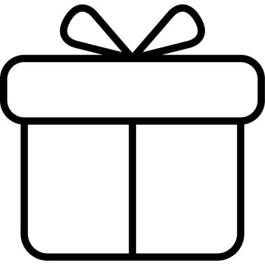 Hediye. Web simgesi basit illüstrasyon