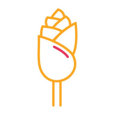 Fırça ikonu vektör illüstrasyon tasarımlı tüy