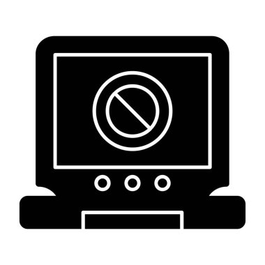 dizüstü bilgisayar simgesi, vektör illüstrasyonu