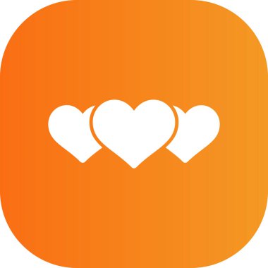 Güzel kalp vektör hattı simgesi