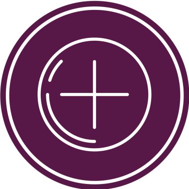 güzel ve mor çizgi vektör çizgisi simgesi