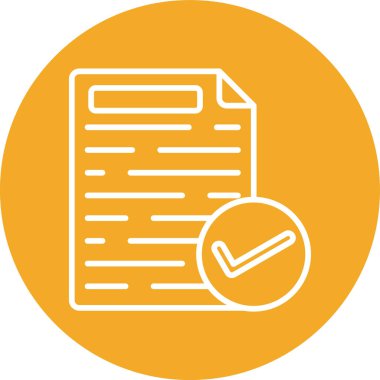 Belge. Web simgesi basit illüstrasyon