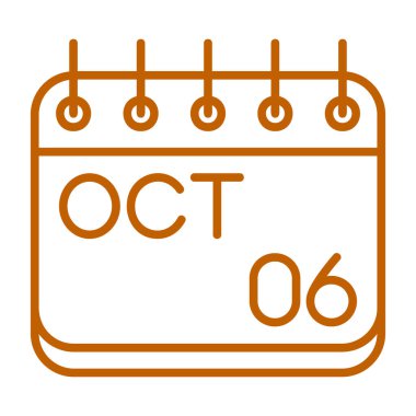 Takvim simgesi vektör illüstrasyonu