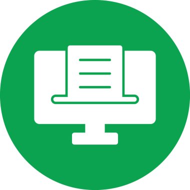 Dizüstü bilgisayar simgesi vektör çizimi