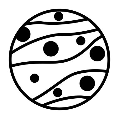 Gezegen ikonu. Beyaz arkaplanda izole edilmiş web tasarımı için ana gezegen vektör simgesi