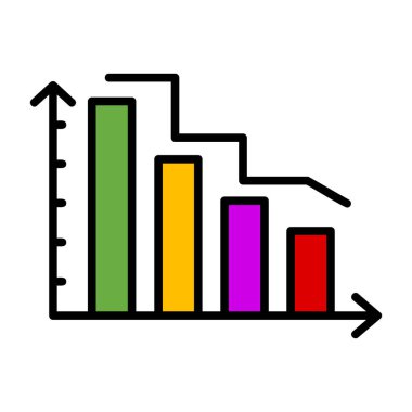 grafik ikonu vektör illüstrasyonu