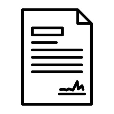 Vektör belgesi Simge illüstrasyonu