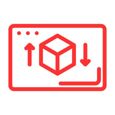 Vektör olarak kutu simgesi. Logotype