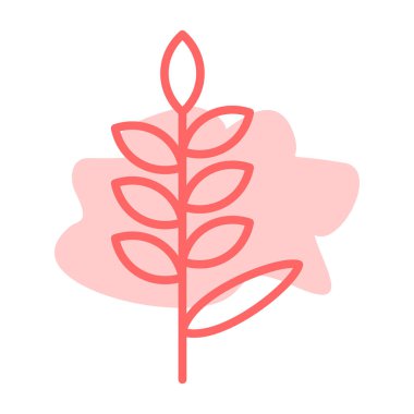 Yaprak ikonu vektör illüstrasyonu