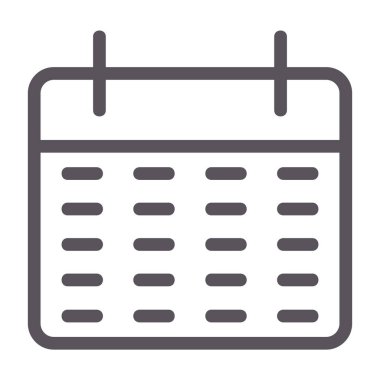 Takvim vektör satırı simgesi