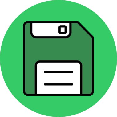 Dosya biçim simgesinin vektör illüstrasyonu