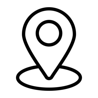 konum simgesi, vektör çizimi