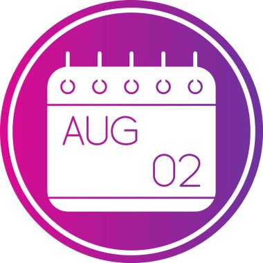 Takvim simgesinin vektör illüstrasyonu