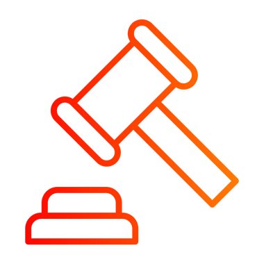 Çekiç. Web simgesi basit illüstrasyon